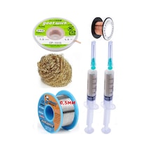 Mechanic/ Lehim 40g 0,5mm Havya Ucu Temizleme Teli Lehim Toplama Cp-1515 Emme Teli 1,5mm Lehimleme Set02