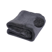 Polham 40x60cm 1200gsm Süper Su Emici Özellikli Mikrofiber Araç Kurulama Havlusu, Çizik Ve İz B
