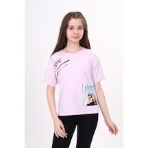 Toontoy Kids Toontoy Kız Çocuk Bornta Baskılı Tişört Açık Lila Toontoy Kids Toontoy Kız Çocuk Bornta Baskılı Tişört Açık Lila