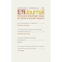 Efil Ekonomi Araştırmaları Dergisi Cilt 4 Sayı 14