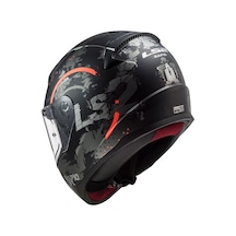 Ls2 Rapıd Cırcle Kapalı Kask Mat Titanium - Turuncu