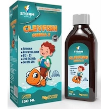 Storm Vitals Clevfish Omega 3 Sitikolin 150ml Sıvı
