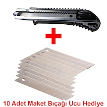 Alüminyum Maket Bıçağı + 10'Lu Maket Bıçağı Ucu N11.232