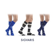 Sigvaris Shades Socks Erkek Diz Altı Varis Çorabı, Renkli, Dese... Ten Rengi Standart S Kapalı Kısa