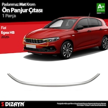 S-dizayn Fiat Egea Hb Krom Ön Panjur Çıtası 2020 Üzeri Mat Krom A+ Kalite
