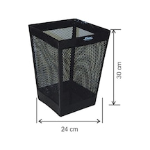 A Kalite Ofis Çöp Kovası Kare Boyalı Fileli 13 Litre