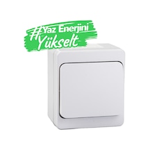 Schneider Nml0100121. Nemliyer Anahtar Beyaz. Sıva Üstü