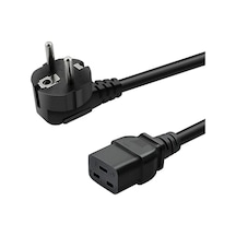 2 Metre 3x1.5mm² C19 To Schuko Güç Kablosu Iec Uzatma Power Kablosu