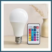 Bezos Kumandalı Rgb Led Ampul 15w 90w Eşdeğer E27 1100lm 15000 Saat Ob Standart