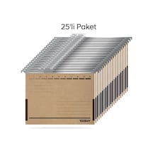 Tunakart Asd2005 Metal Askılı Yan Bezli Körüklü Dosya 25 Li Paket