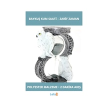 Polyester Baykuş Figürlü Dekoratif Kum Saati 1 Adet