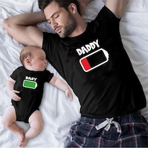 Daddy Baby Baba Oğul Kız Tişört Zıbın Kombini