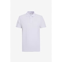 Ac Sports Erkek Beyaz-beyaz/beyaz-beyaz 2'li Slim Fit Dar Kesim Pamuklu Polo Yaka Tişört