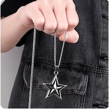 Yıldız Star Pentegram Paslanmaz Çelik 316l Kolye Çok Renkli