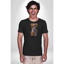 Robot Ayı Güneş Gözlüğü Unisex Unisex Siyah Organik Baskılı T-shirt Penye Yüksek Kalite Siyah Robot Ayı Güneş Gözlüğü Unisex Unisex Siyah Organik Baskılı T-shirt Penye Yüksek Kalite Siyah