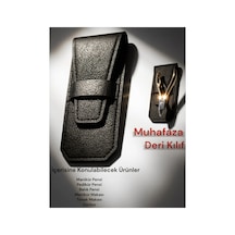 Manikür Ve Pedikür Ürünleri Saklama Deri Kılıf İçine 1 Ürün Sığar