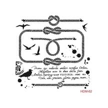 Cadence Stencil Şablon 25x25 Cm Beyaz Tek Ebat,hdm-62 Eh7016