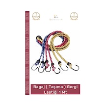 Taşımalastği Dayanıklı Esnek Kancalı Yük Sabitleme Güvenli Mukavemetli Taşıma Gergi Lastiği 1 Mt -