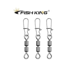 Novahub Ftk 50 Adet Pike Balıkçılık Aksesuarları Bağlayıcı Pimi Rulman Döner Döner Paslanmaz Çelik Yapış Olta Yem Fırdöndüler Mücadele 65mm-50kg 65mm-50kg