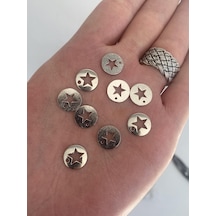 Çanta Takı Metal Aksesuar 11,8mm 20 Adet Gri