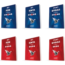 Limit Kurumsal Ayt Fizik + Kimya + Biyoloji Konu Anlatım Föyleri + Soru Seti 6 Kitap