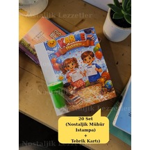 Karne Hediyesi 20 Set Nostaljik Mühür Istampa Ve Tebrik Kartı