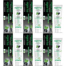 Agarta Doğal Diş Macunu 100ml Aktif Karbonlu 6 Lı Set Beyazlık