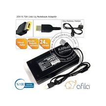 Lenovo Uyumlu 80Wk01C8Tx, 80Wk01Ggtx Adaptör Cihazı, Şarj Aleti (135W) 2
