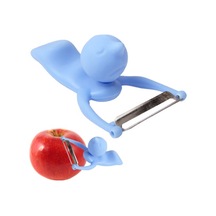 Erkek Şekilli Meyve Sebze Mutfak Bıçak Soyucu Dayanıklı Abs Saplı Mavi Diğer