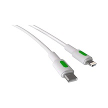 Type C-lightning Pd Hızlı Şarj Kablosu Beyaz + Yeşil/beyaz Uç 150 Cm