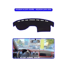 Hyundai Accent Admire/milenium 2000-2006torpido Koruma Halısı Mavi Kenar