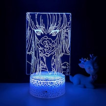 Code Geass 3d Lamba Anime Gece Lambası Led Yatak Başucu Dekorasyonu Çok Renkli