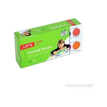 Let's L5512 Parmak Boyası 12 Renk Çok  Renkli