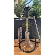 E24 Big Boss Eco Çelik Seri Gold & Taş Bowls Nargile Lülesi Sandal Ağacı Tütsü Hediyeli
