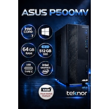 Teknor Asus Expertcenter P500mv Intel Core 7 240h 64 Gb 512gb Ssd Wın 11 Pro Masaüstü Bilgisayar & Teknor Usb Bellek