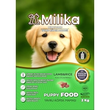 Milika Yavru Köpek Maması Kuzu Etli 2 Kg