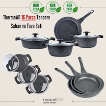 Thermoad 16 Parça Mega Set Graneu Serisi Gri Gri