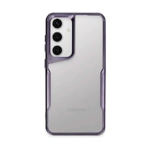 Samsung Galaxy A35 5g Kılıf Boyi Silikon Kapak - Derin Mor Çok Renkli