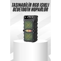 Hubrendy Tekno Çift Çıkışlı Güçlü Bataryalı Kablosuz Yüksek Ses Kaliteli Bluetooth Hoparlör