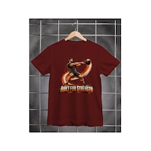 Segungear Builtforstrength Erkek Regular Fit Baskılı Spor Tişört Bordo - 933733076 Bordo