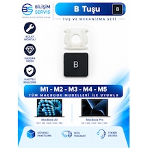 Apple Macbook Pro & Air M1-m2-m3-m4-m5 Uyumlu Mekanizmalı B Tuşu