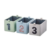 Ikea Barndröm Kutu Seti, Çok Renkli, 17x27x17 Cm, 3 Parça