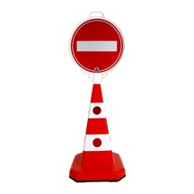 Girişi Olmayan Yol Levhalı Tek Taraf Baskı Ultra Kedi Gözlü Trafi