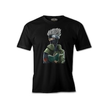 Naruto - Kakashi Siyah Erkek Tshirt 001