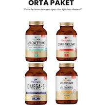 Herovix Sporculara Özel 4'lü Orta Paket Omega3 - Magnezyum - Mult