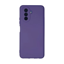 Huawei Nova Y70 Uyumlu Kılıf Nano İçi Kadife Silikon - Mor