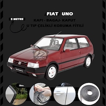 Fiat Uno Oto Araç Kapı Koruma Fitili 5 Metre Parlak Siyah Renk
