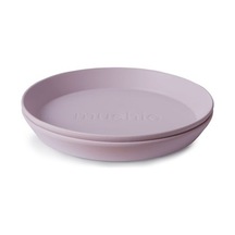 Mushie İkili Yuvarlak Yemek Tabağı - Soft Lilac Lila