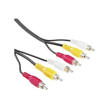 Hama 43134 Siyah 2M 3Rca 3Rca Kablo
