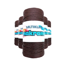 5 Adet Polyester Makrome İpi 2070 Kahve 100 gr